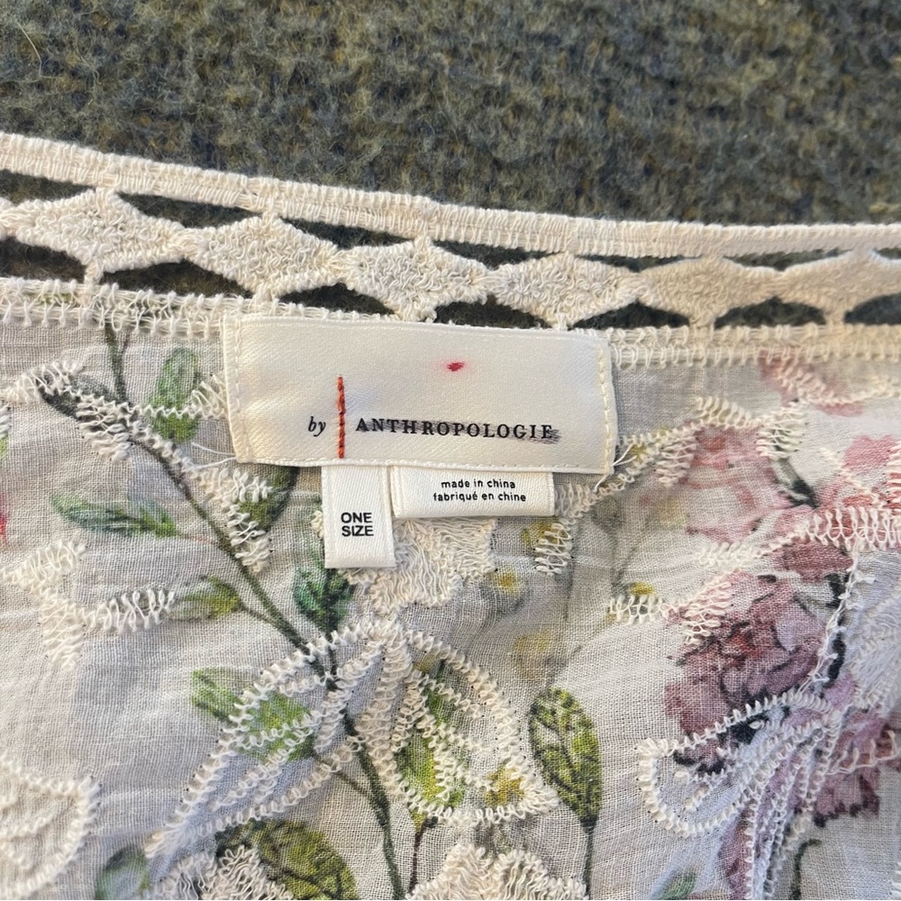 Anthropologie cape duster one size embroidered - Picture 2 of 6